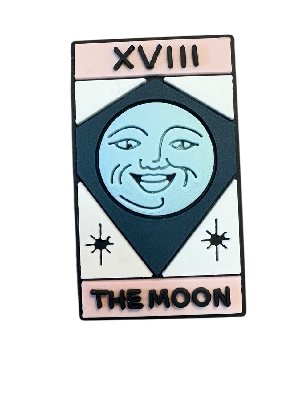 The Moon Tarot Card Croc Charm